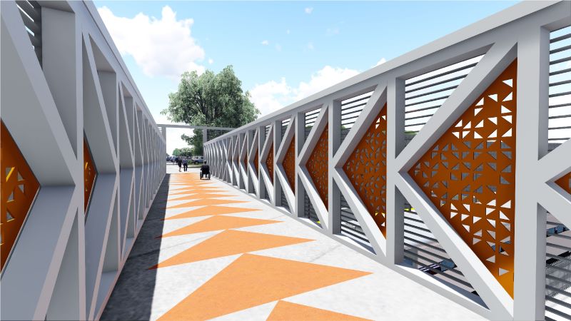 Indian Creek Ped Bridge Rendering Complete Indian Creek Ped Bridge Rendering Complete